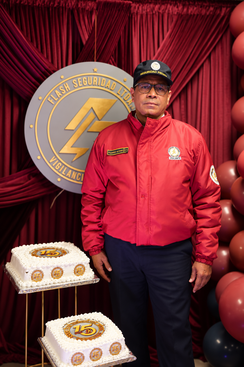 Retrato de aniversario de seguridad