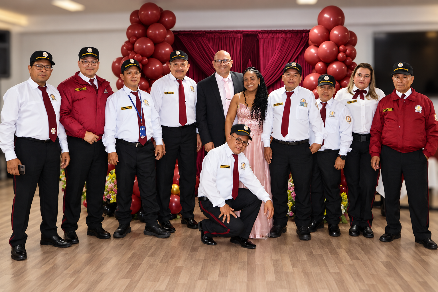 Retrato grupal de gala
